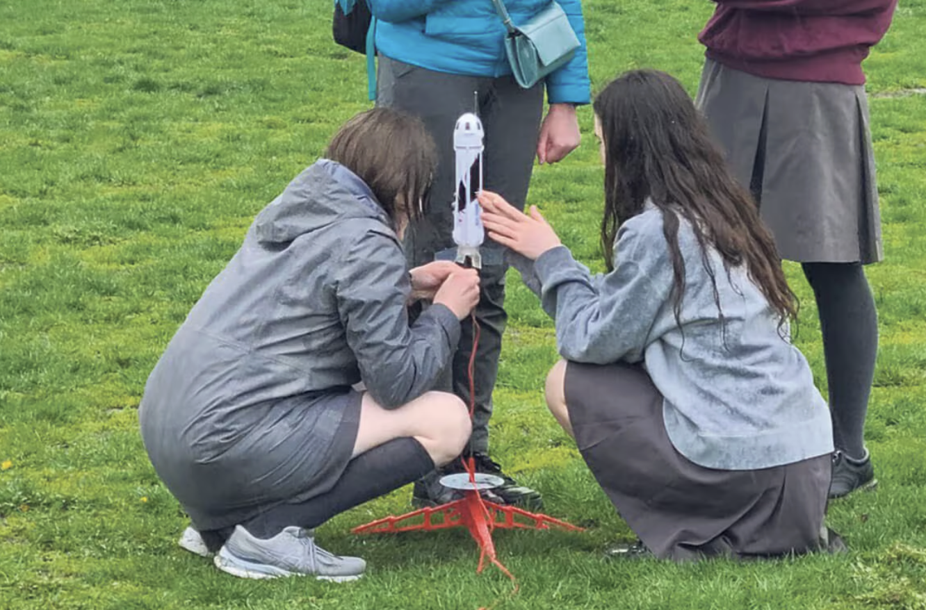 Small rocket launch at Winston Churchill Park