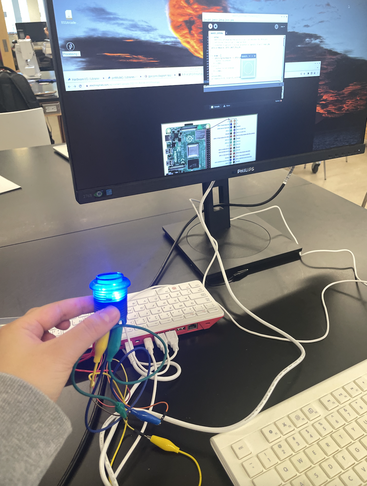 Raspberry Pi and arcade wiring setup