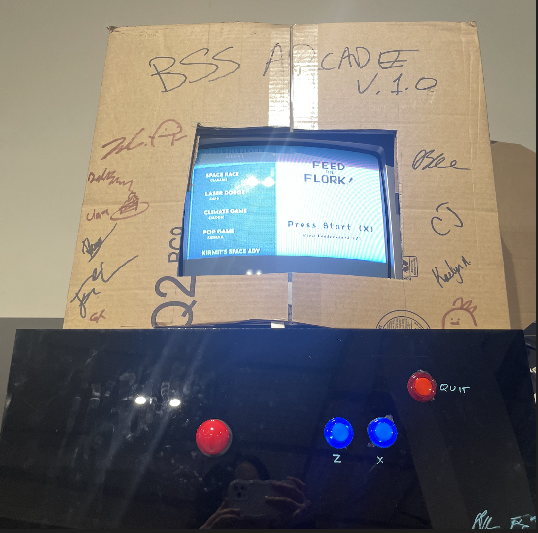 The full arcade cabinet